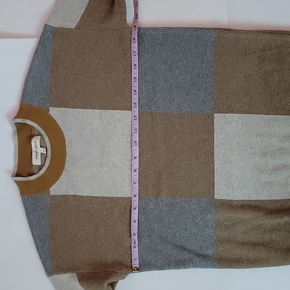 Roolee Pando Grove Golden colorblock sweater/ M. - Picture 6 of 9